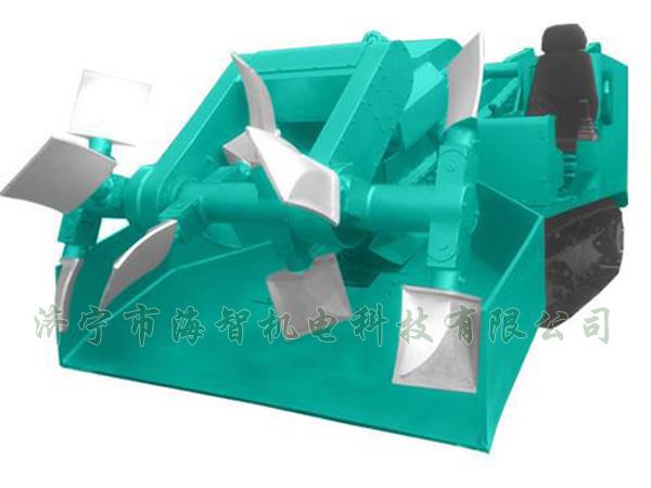 為了提高裝載效率，在取料方面通過滾耙式旋轉(zhuǎn)連續(xù)取料的方式