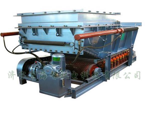 它將帶式（甲帶）給料機(jī)的手動(dòng)檢修閘門改為電動(dòng)、液動(dòng)或氣動(dòng)控制閥門，增大了閘門推力